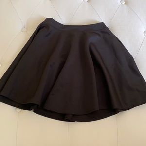 Black Fit & Flare Skirt